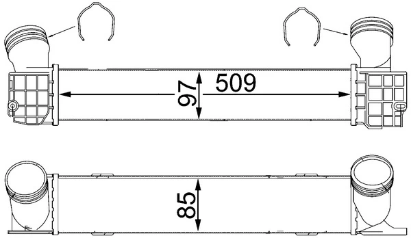 Charge Air Cooler BEHR CI 146 000S