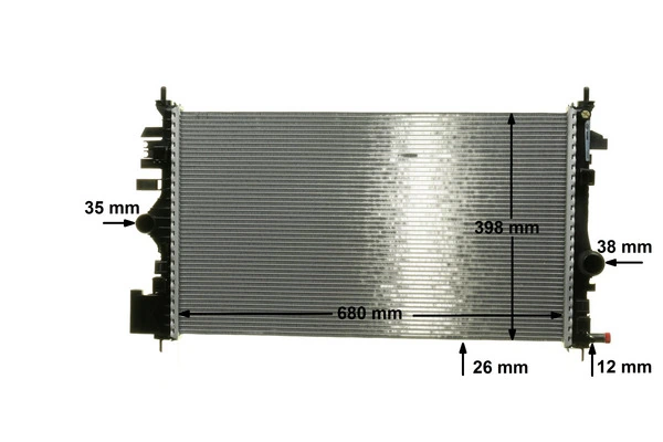 Radiator, engine cooling BEHR *** PREMIUM LINE *** CR 1102 000P