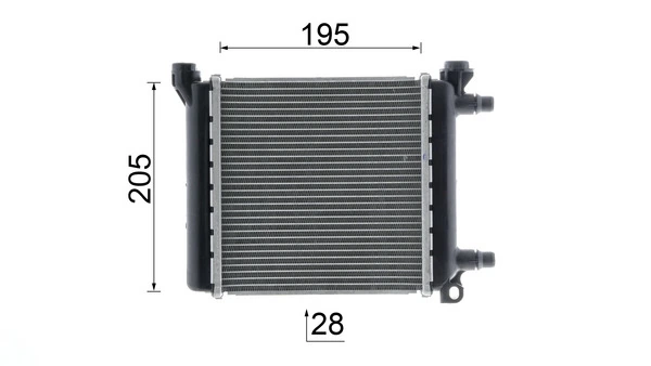 Radiator, engine cooling BEHR *** PREMIUM LINE *** CR 2642 000P