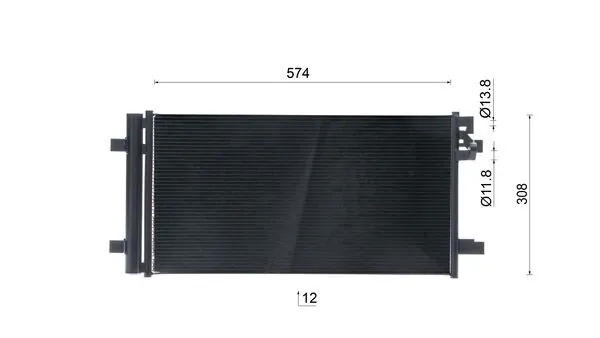Condenser, air conditioning BEHR AC 1139 000S