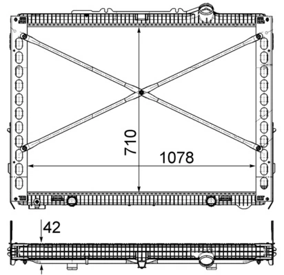 Radiator, engine cooling BEHR *** PREMIUM LINE *** CR 2097 000P