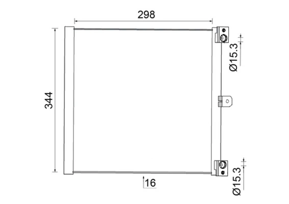Condenser, air conditioning BEHR AC 948 000S