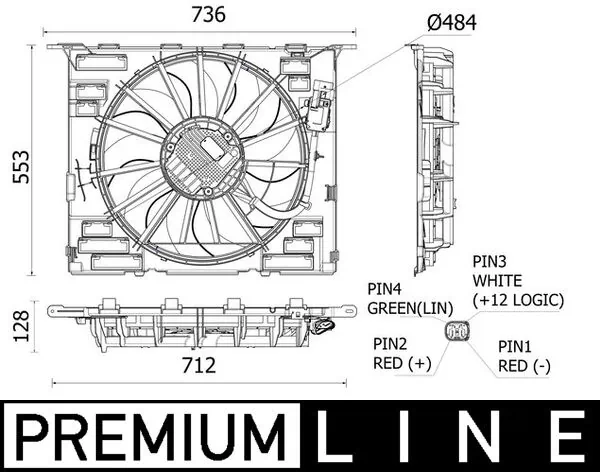 MAHLE CFF 535 000P Fan, engine cooling