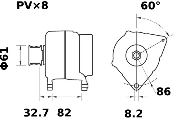 MAHLE MG 286 Alternator