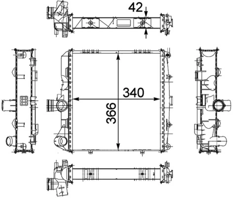 Penyejuk, Penyejukan Enjin BEHR *** PREMIUM LINE *** CR 817 000P
