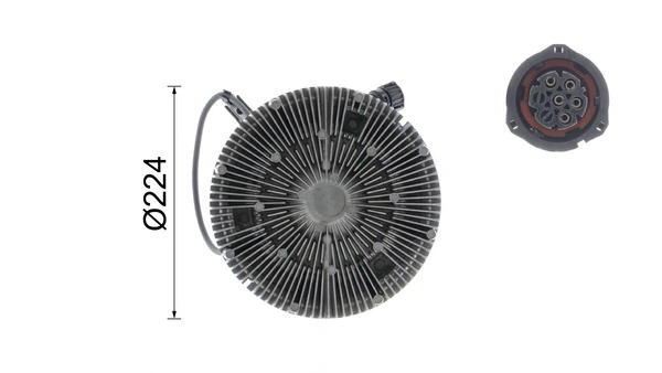 Clutch, radiator fan BEHR *** PREMIUM LINE *** CFC 190 000P