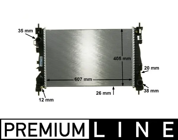 Radiator, engine cooling BEHR *** PREMIUM LINE *** CR 1180 000P