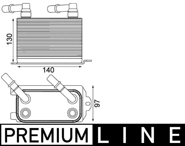 MAHLE CLC 228 000P Oil Cooler, automatic transmission