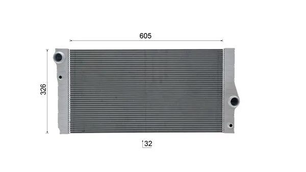 Radiator, engine cooling BEHR CR 2110 000S