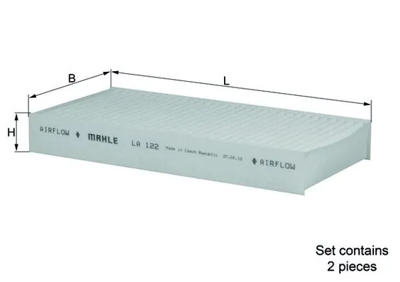 Filter, cabin air LA 122/S