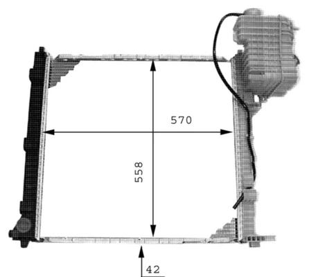MAHLE CR 384 000P Radiator, engine cooling