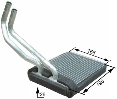 Heat Exchanger, interior heating BEHR *** PREMIUM LINE *** AH 177 000P