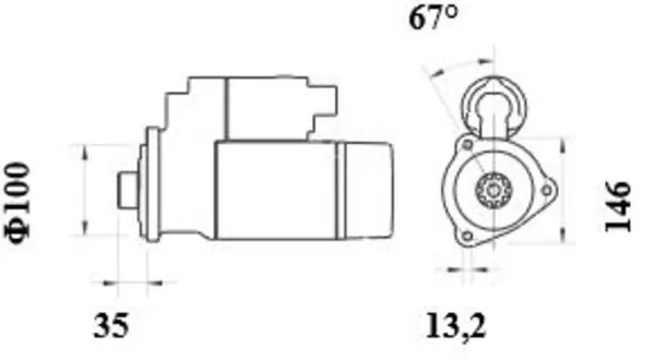 MAHLE MS 1002 Starter