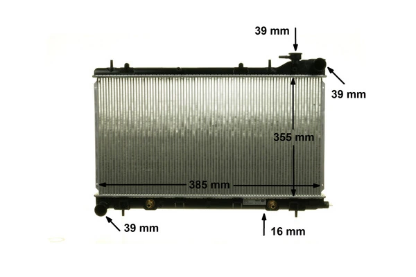 Radiator, engine cooling BEHR CR 1874 000S