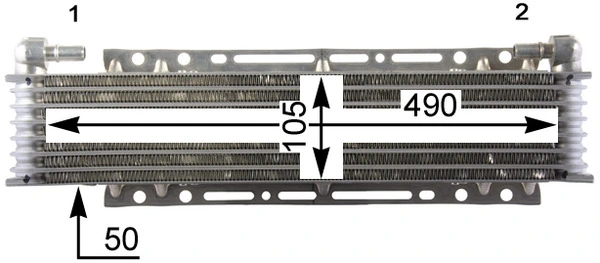 MAHLE CLC 206 000P Oil Cooler, engine oil