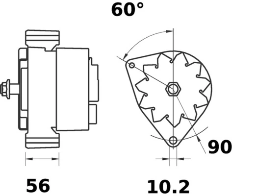 MAHLE MG 165 Alternator