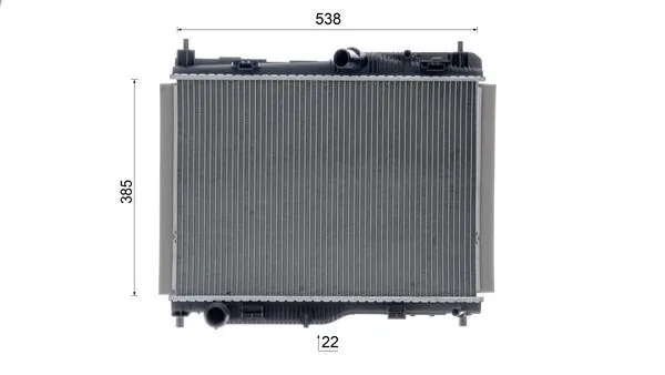 Radiator, engine cooling BEHR CR 1139 000S