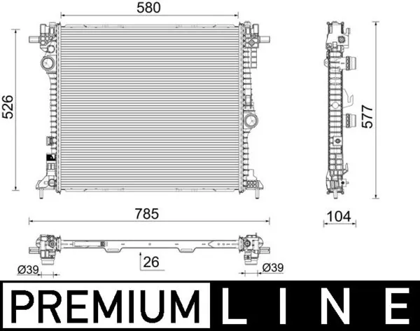 MAHLE CR 2599 000P Radiator, engine cooling