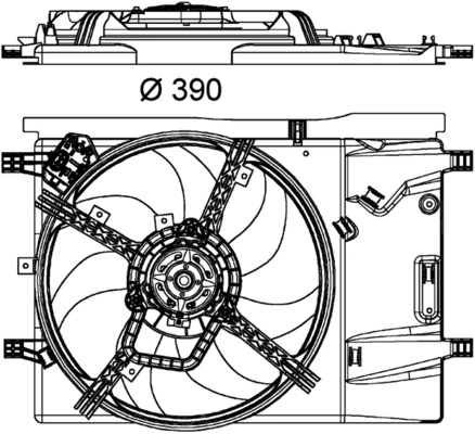 MAHLE CFF 181 000P Fan, engine cooling