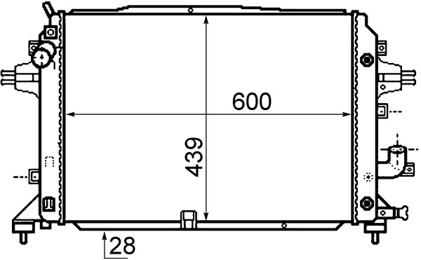Radiator, engine cooling BEHR *** PREMIUM LINE *** CR 1857 000P