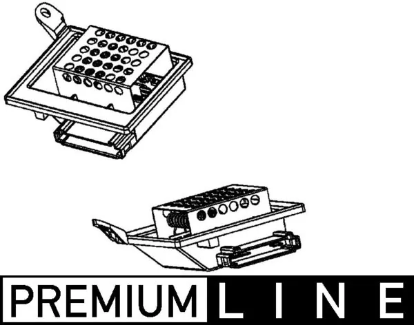 Resistor, interior blower BEHR *** PREMIUM LINE *** ABR 87 000P