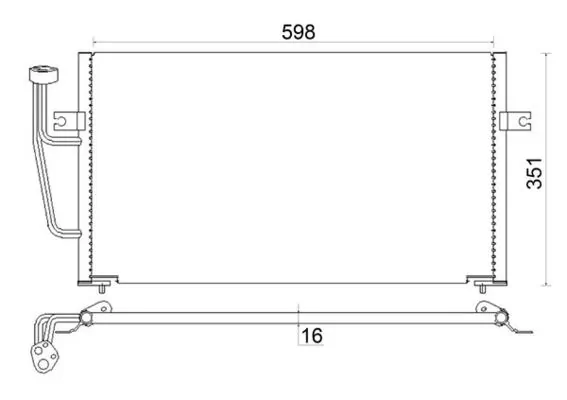 Condenser, air conditioning BEHR AC 193 000S