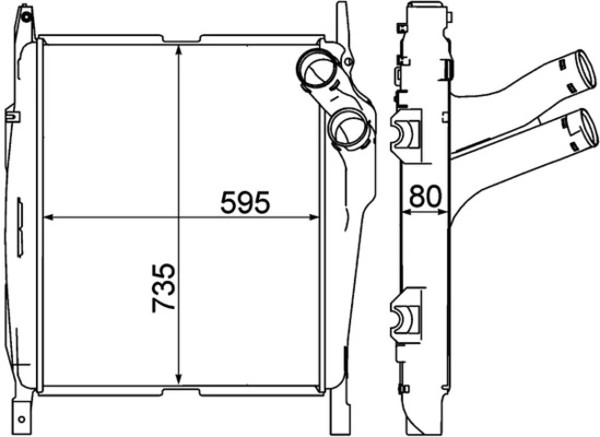 Charge Air Cooler BEHR *** PREMIUM LINE *** CI 270 000P