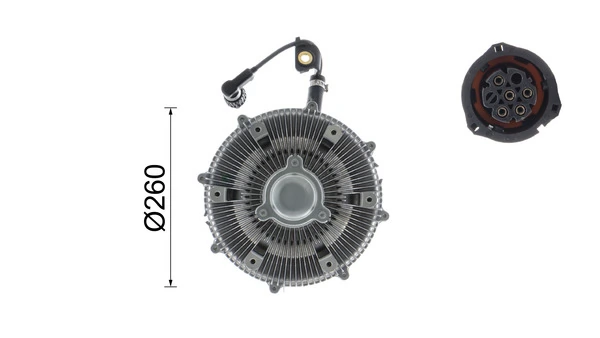 Clutch, radiator fan BEHR *** PREMIUM LINE *** CFC 115 000P