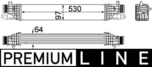 Charge Air Cooler BEHR *** PREMIUM LINE *** CI 257 000P