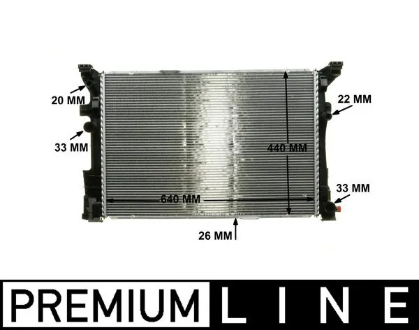 Radiator, engine cooling BEHR *** PREMIUM LINE *** CR 2170 000P