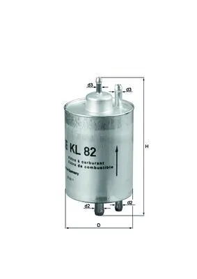 MAHLE KL 82 Fuel Filter