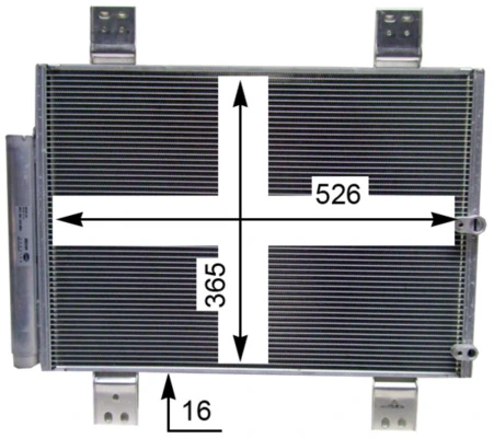 MAHLE AC 824 000S Condenser, air conditioning