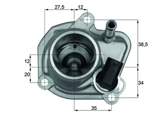 Thermostat, coolant BEHR TI 29 87