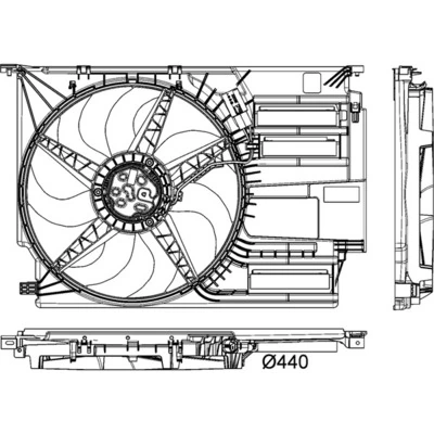 MAHLE CFF 403 000P Fan, engine cooling