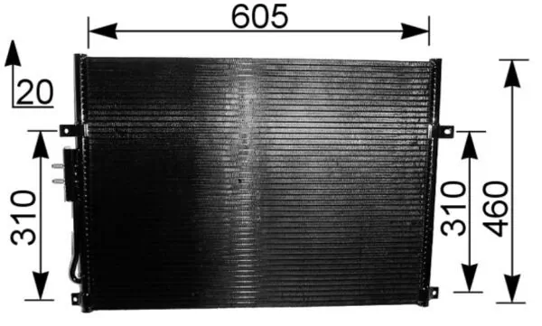 Condenser, air conditioning BEHR AC 219 000S