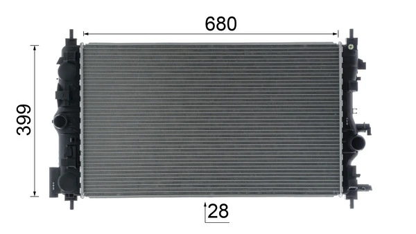 Radiator, engine cooling BEHR *** PREMIUM LINE *** CR 1782 000P