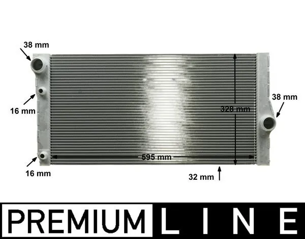 Radiator, engine cooling BEHR *** PREMIUM LINE *** CR 1147 000P