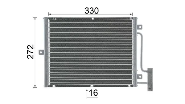 MAHLE AC 317 000P Condenser, air conditioning