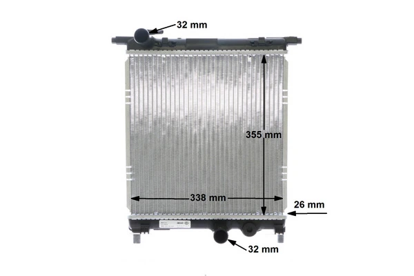 Radiator, engine cooling BEHR CR 831 000S