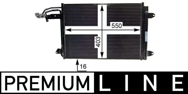 MAHLE AC 324 000P Condenser, air conditioning