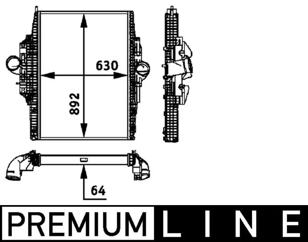 Charge Air Cooler BEHR *** PREMIUM LINE *** CI 116 000P