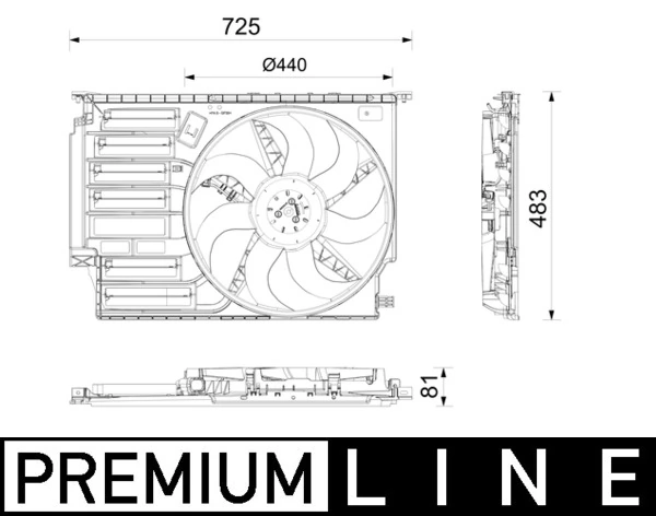 MAHLE CFF 671 000P Fan, engine cooling