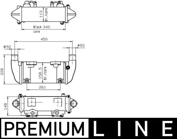 MAHLE CLC 142 000P Oil Cooler, retarder