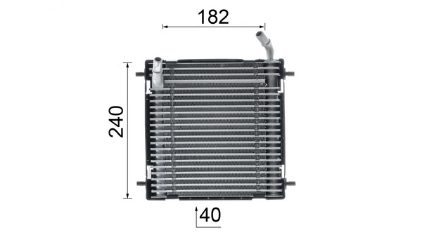 MAHLE CLC 291 000P Oil Cooler, engine oil