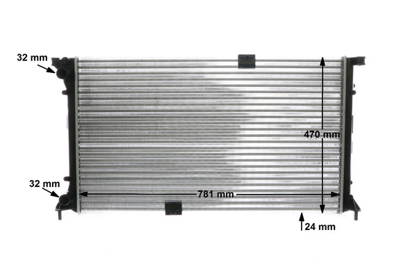 Radiator, engine cooling BEHR CR 1505 000S