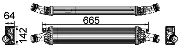 Charge Air Cooler BEHR *** PREMIUM LINE *** CI 170 000P