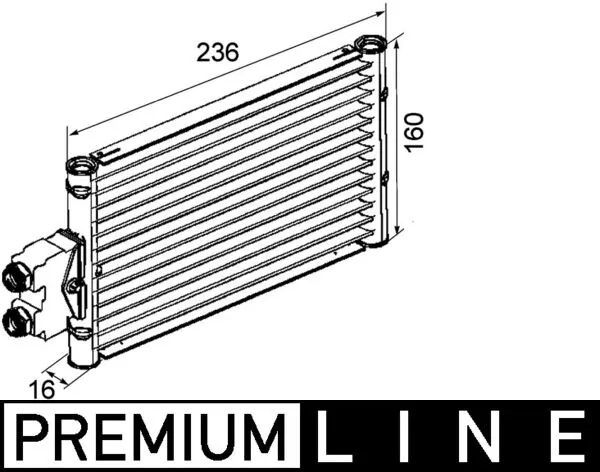 Oil Cooler, automatic transmission BEHR *** PREMIUM LINE *** CLC 74 000P