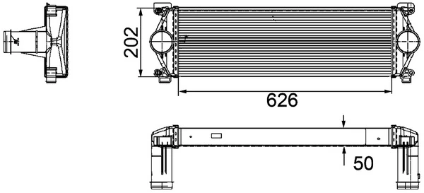 Charge Air Cooler BEHR *** PREMIUM LINE *** CI 254 000P