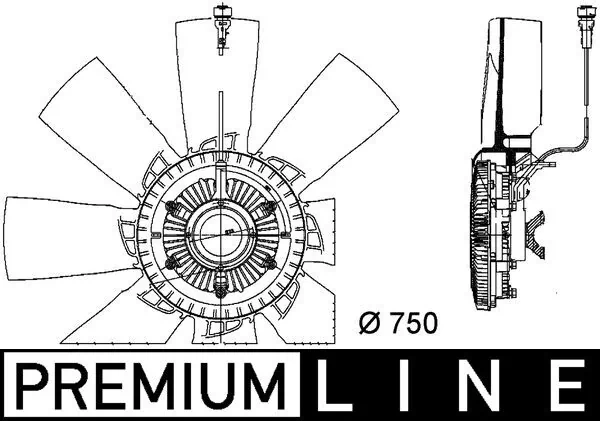 MAHLE CFF 457 000P Fan, engine cooling