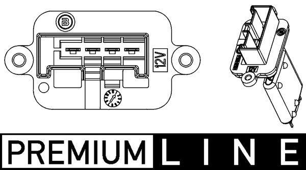 Resistor, interior blower BEHR *** PREMIUM LINE *** ABR 88 000P